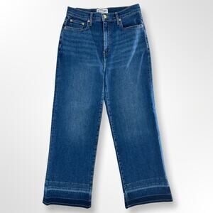 Derek Lam 10 Crosby 29 Wide Leg Crop Jeans Blue